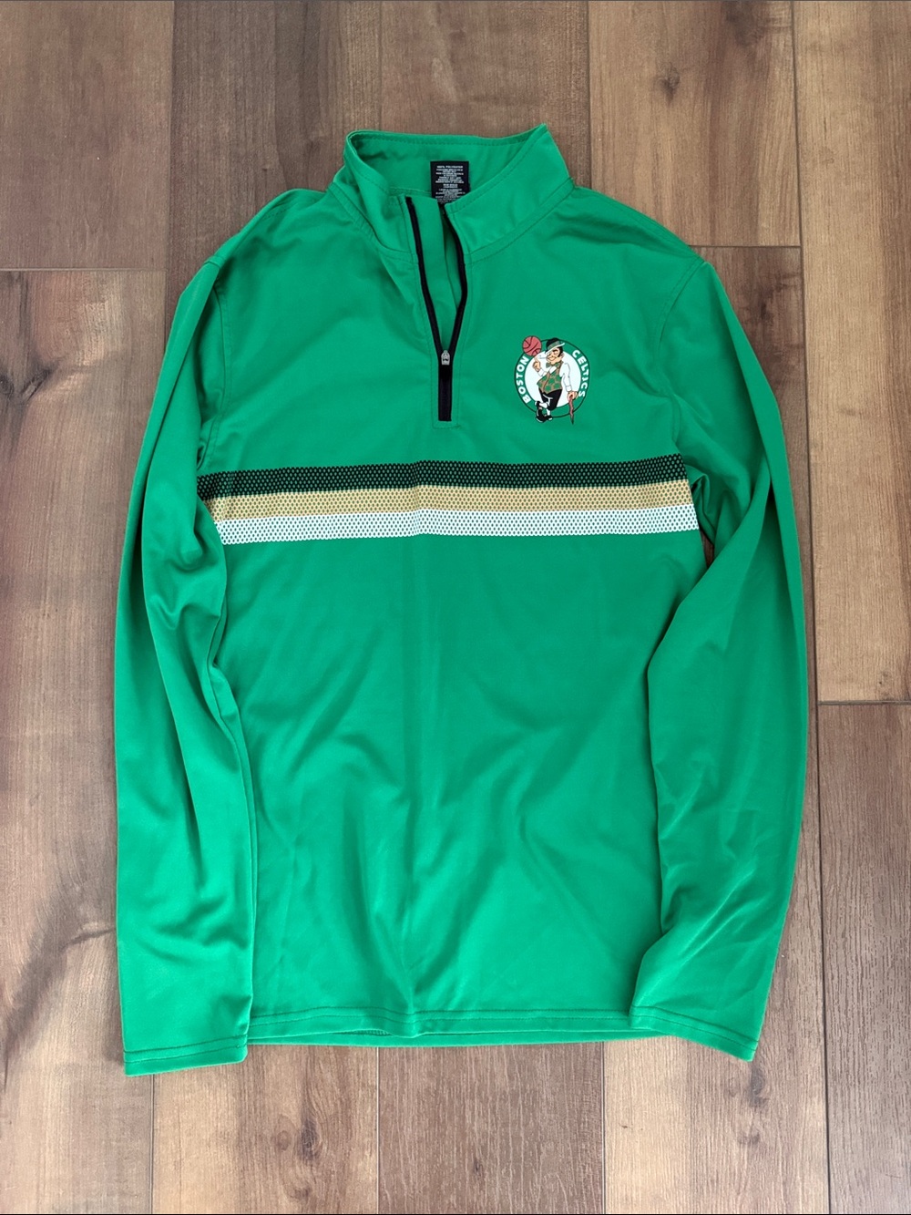 NBA Boston Celtics Green Quarter-Zip Performance Pullover